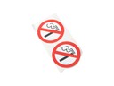 WO27096 - No Smoking Vinyl Stickers